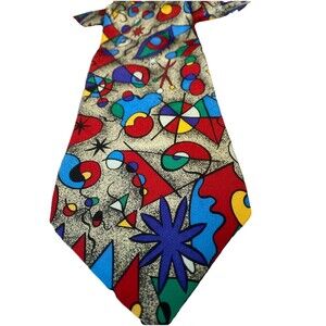 Museum Of Fine Arts Boston MA Kandinsky Picasso Style Necktie 100% Silk